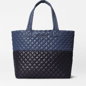 Black/Navy Large Metro Tote Deluxe