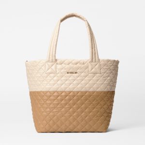 Buff/Caramel Medium Metro Tote Deluxe