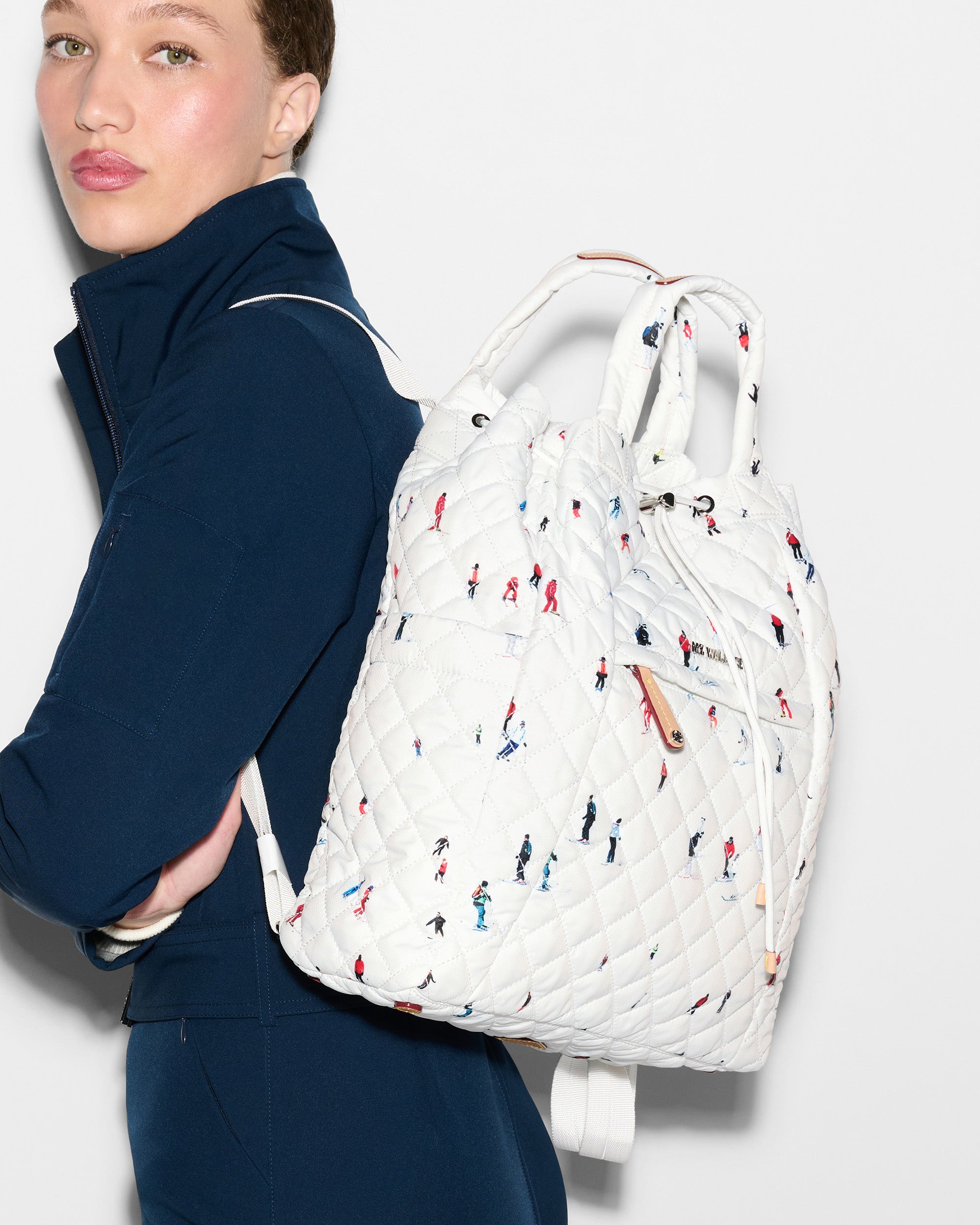 Dede Ski Print Metro Convertible Backpack - Image 2