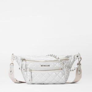 Oyster Metallic Small Crosby Crossbody Sling