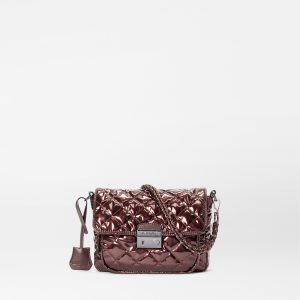 Bordeaux Lacquer Small Crosby Lock Crossbody