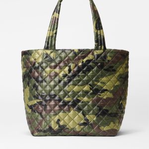 Green Camo Simple Metro Tote