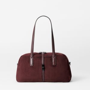 Wine Nubuck Astor Satchel Shoulder