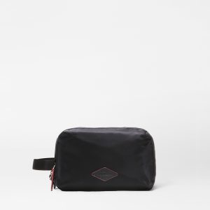Black Triple Zip Dopp Kit