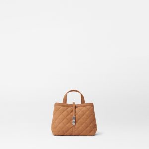 Brown Nubuck Mini Astor Top Handle