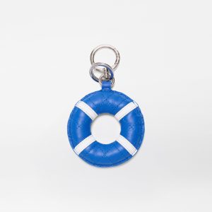 Blue Multi Leather Buoy Charm
