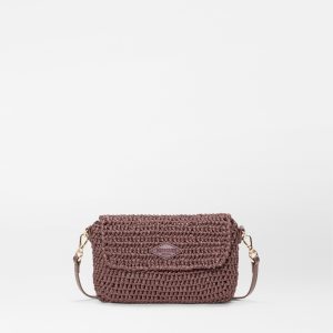 Brown Crochet Crochet Convertible Crossbody