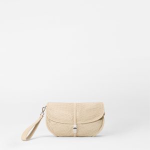 Buff Mesh Small Astor Convertible Clutch