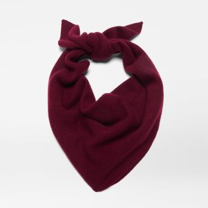 Merlot Cashmere Scarf with Pouch