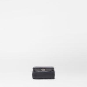 Black Quilted Leather Mini Retro Frame Case