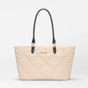 Buff/Black Medium Madison E/W Tote