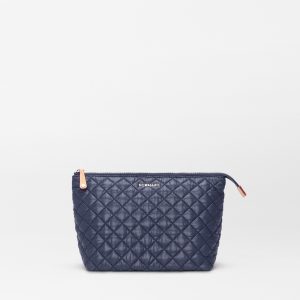 Navy Large Zoey Large Zip Pouch