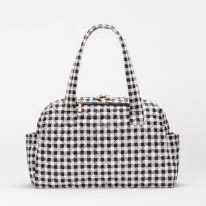 Black/White Gingham Jimmy Deluxe Duffel