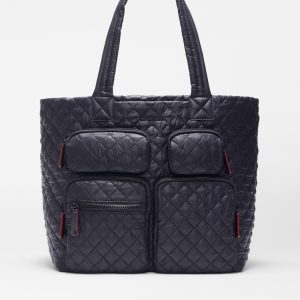 Black Large Metro Travel Tote