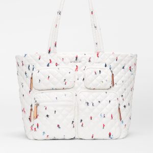 Dede Ski Print Large Metro Travel Tote