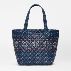 Fair Isle Print Medium Metro Tote Deluxe