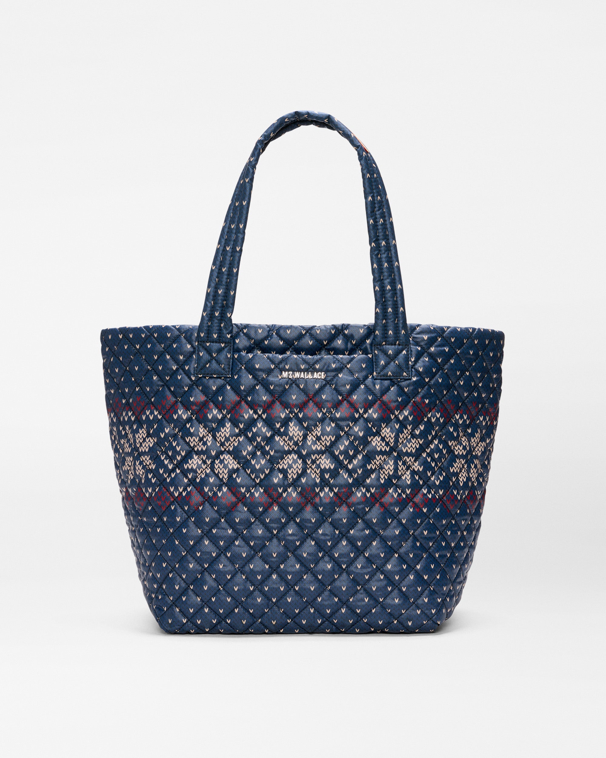Fair Isle Print Medium Metro Tote Deluxe