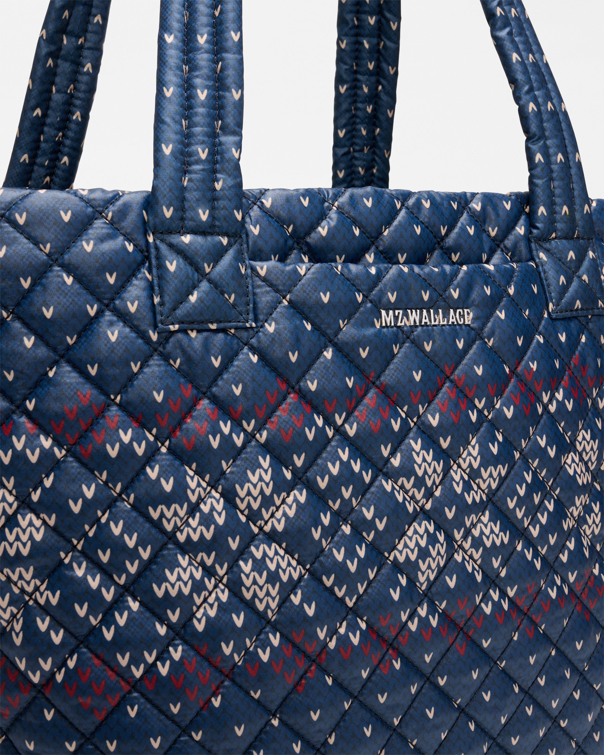 Fair Isle Print Medium Metro Tote Deluxe - Image 3