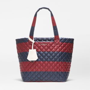 Rugby Stripe Medium Metro Tote Deluxe