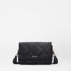 Black Madison Flap Crossbody