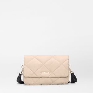 Buff/Black Madison Flap Crossbody