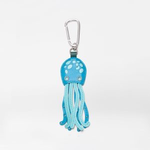 Multi Leather Octopus Charm