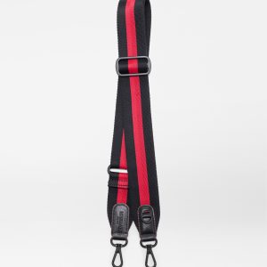 Black/Apple/Black Stripe Webbing Strap