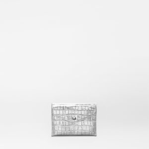 Silver Croc Effect Greta